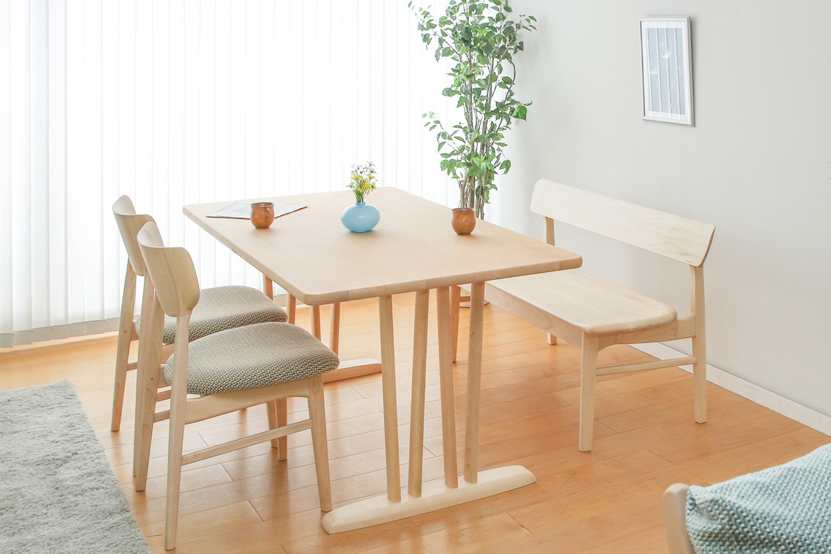 ibata直営 MapleRich メープルリッチ 背付ベンチ｜CHAIR｜飛騨の