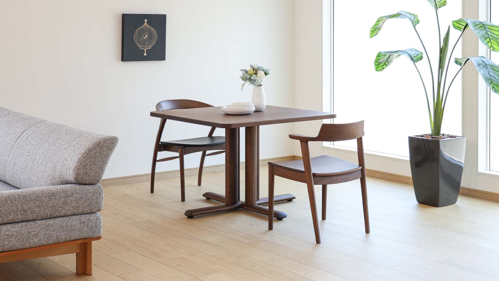 飛騨家具 SHIRAKAWA シラカワ ポロックチェア アームチェア 張座